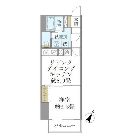 牛込神楽坂駅 徒歩3分 4階の物件間取画像